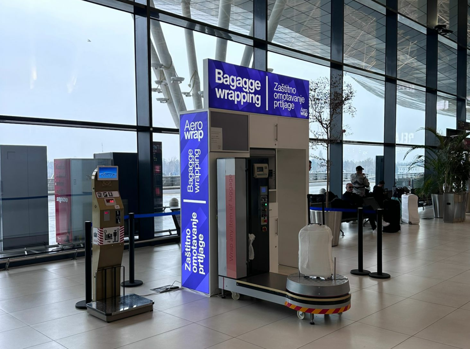 Usluga vaganja, zaštite i zamatanja prtljage